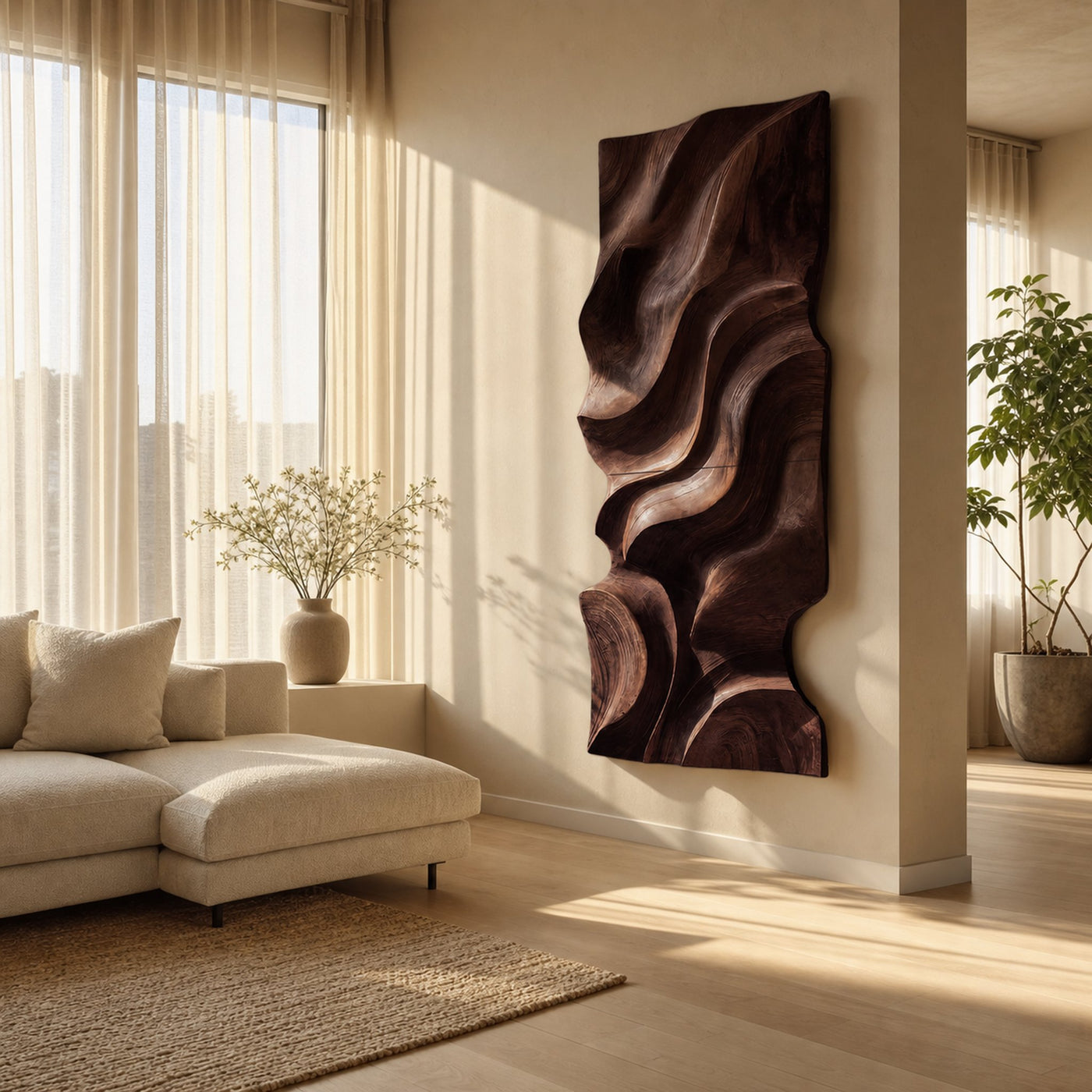Modern Organic Wall Decor Art Piece For Living Room - product view 7