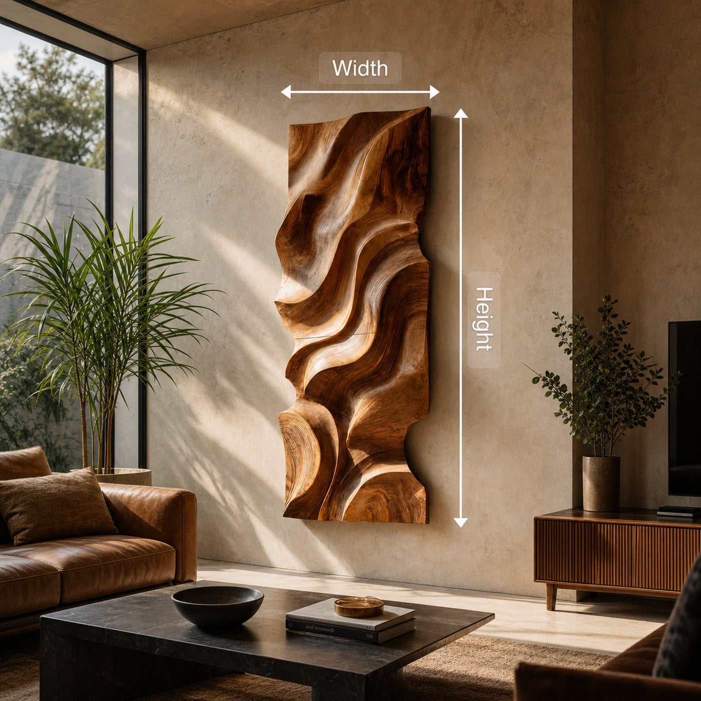 Modern Organic Wall Decor Art Piece For Living Room - product view 8