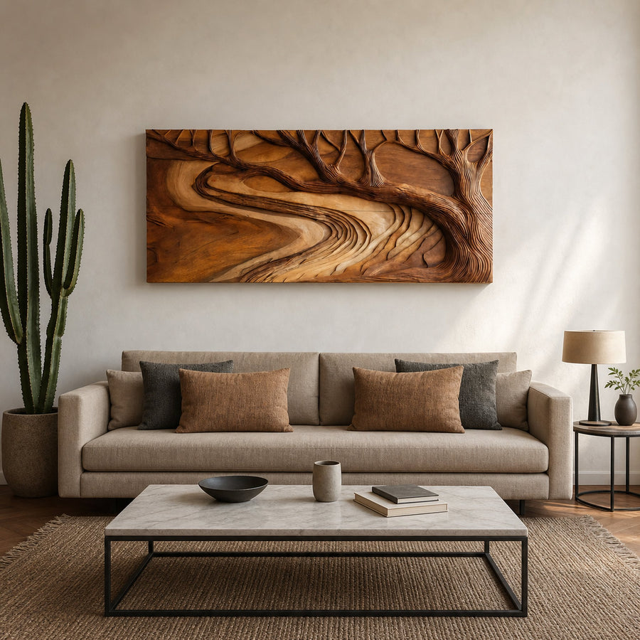 Modern Sculptural Artwork Inspired Branch For Living Decor