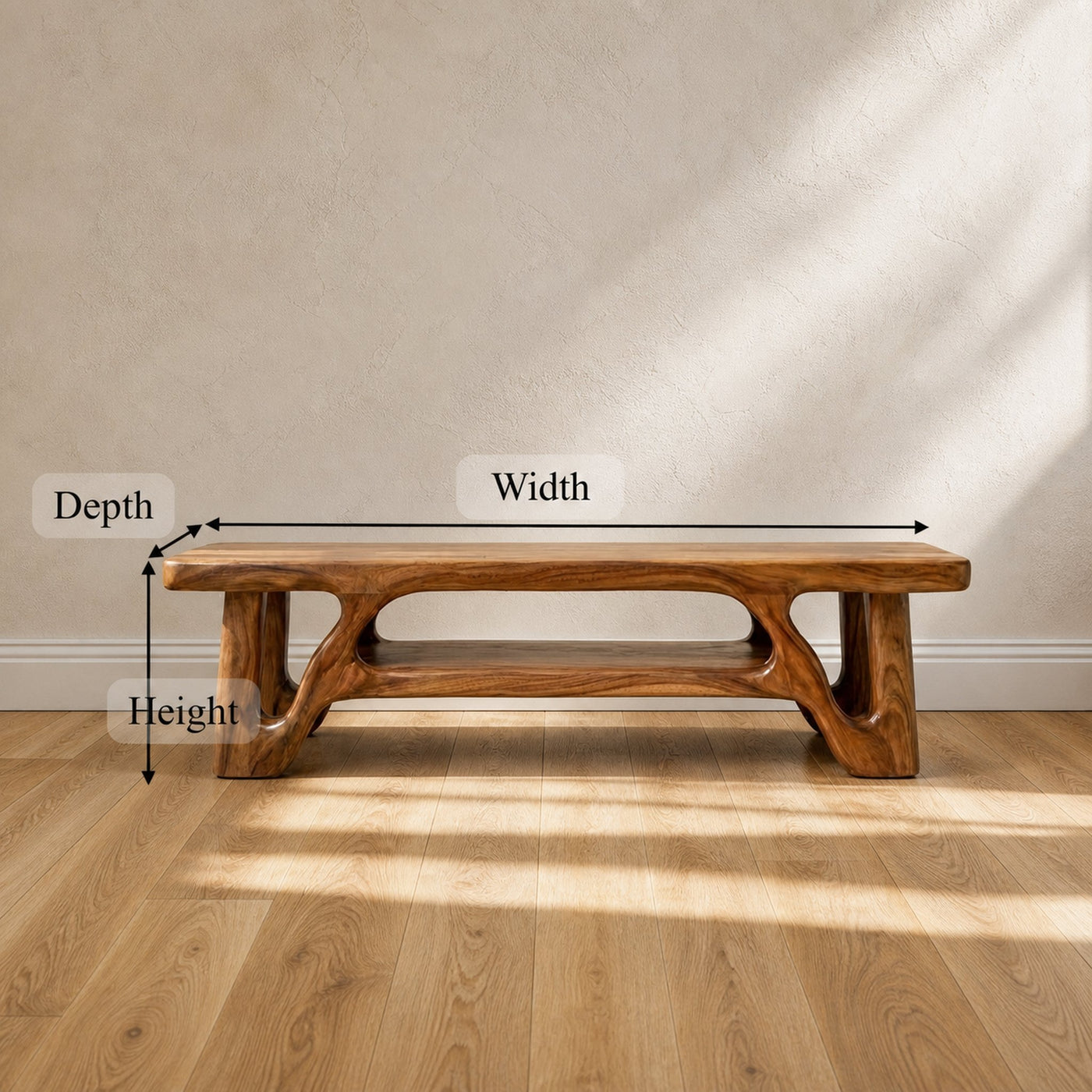 Modern Sculptural Bedroom Bench For Bedroom And Interior Decor - product view 6