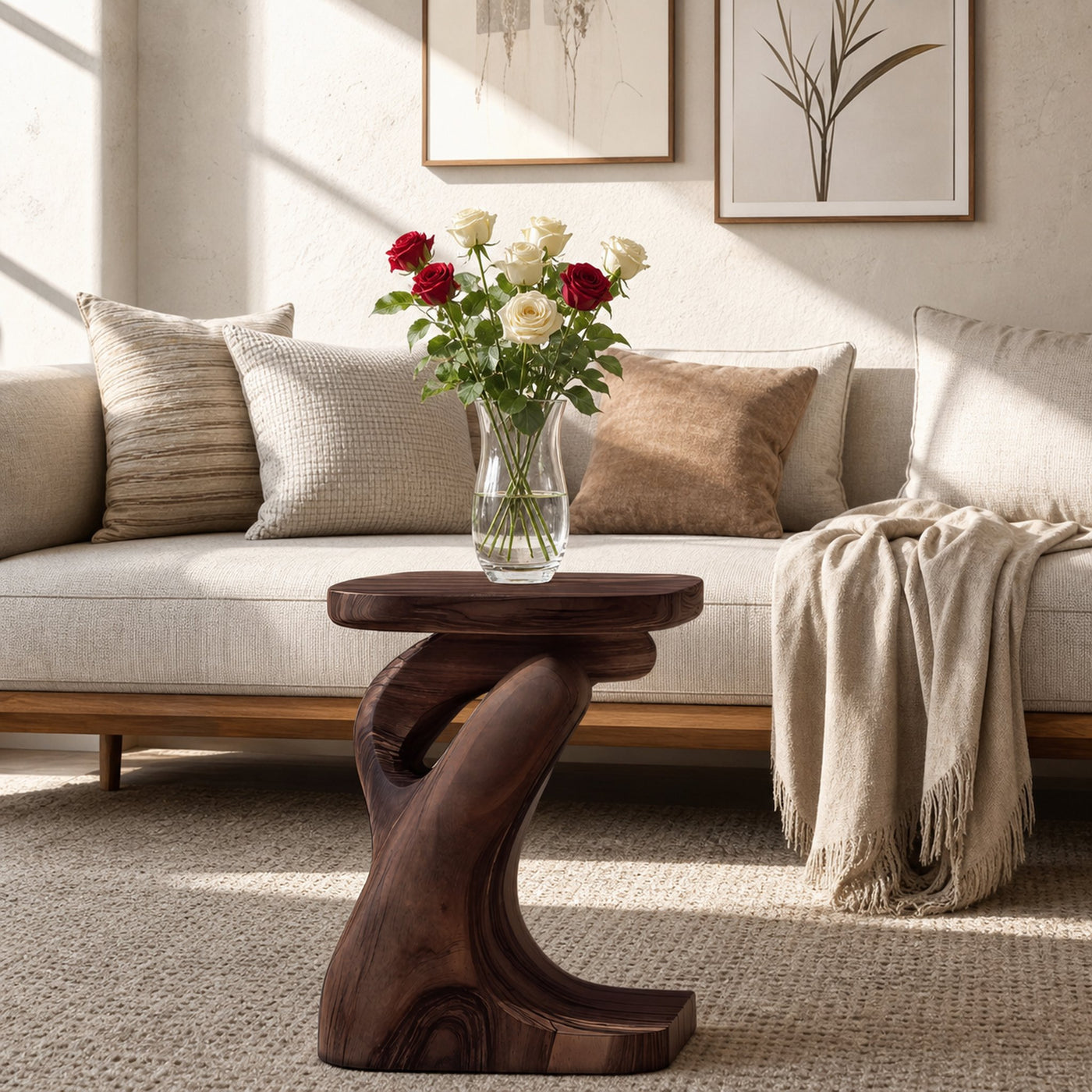 Modern Sculptural Side Table For Living Room Or Bedroom - product view 7