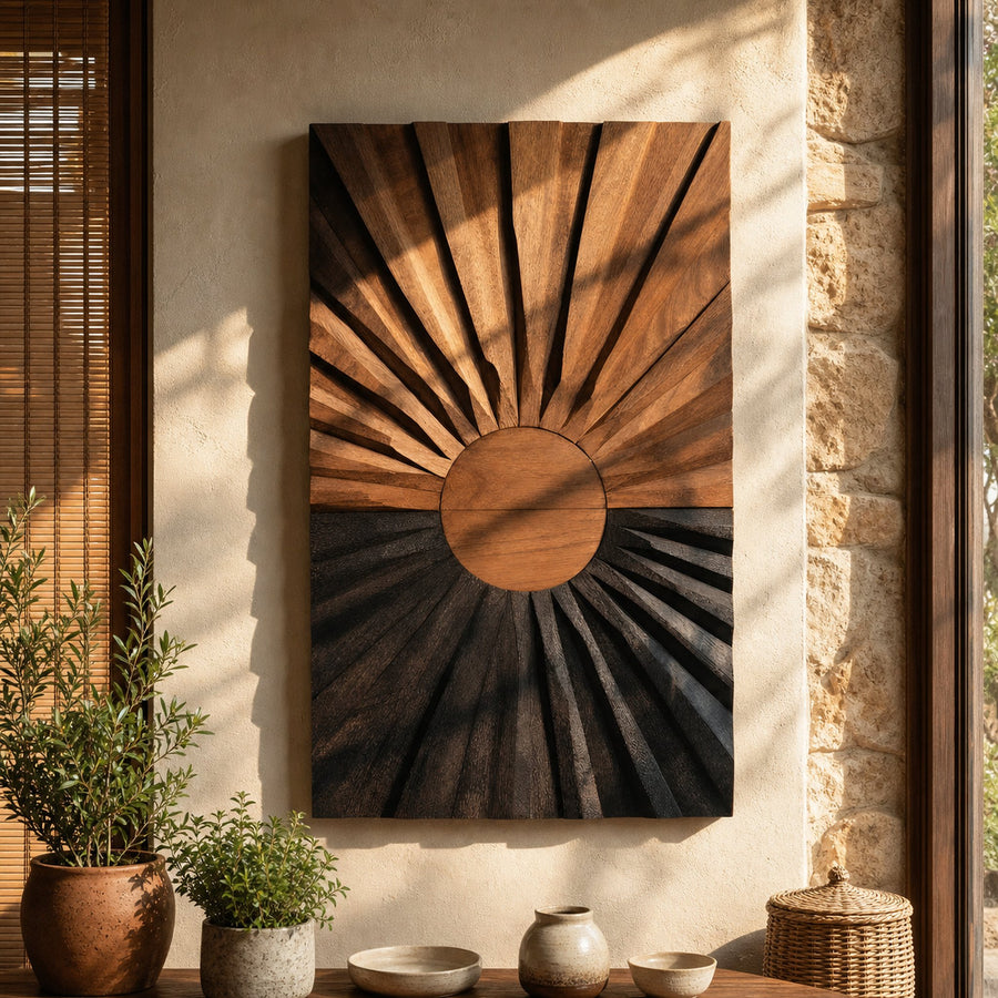 Modern Sculptural Wall Sculpture For Entryway Accent