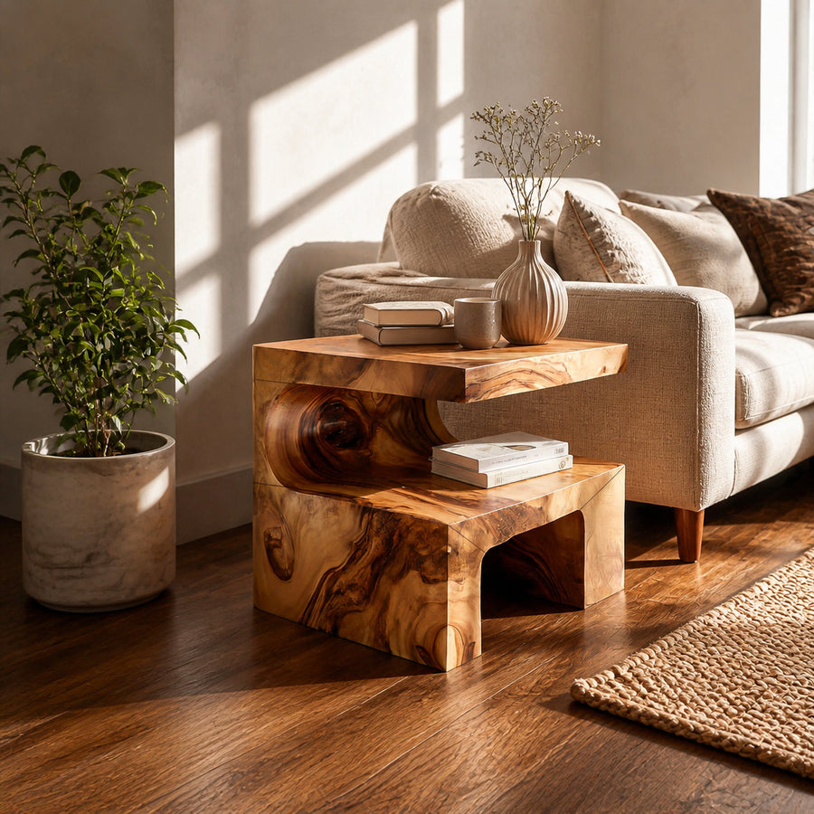 Modern Small Side Table For Living Room Corner