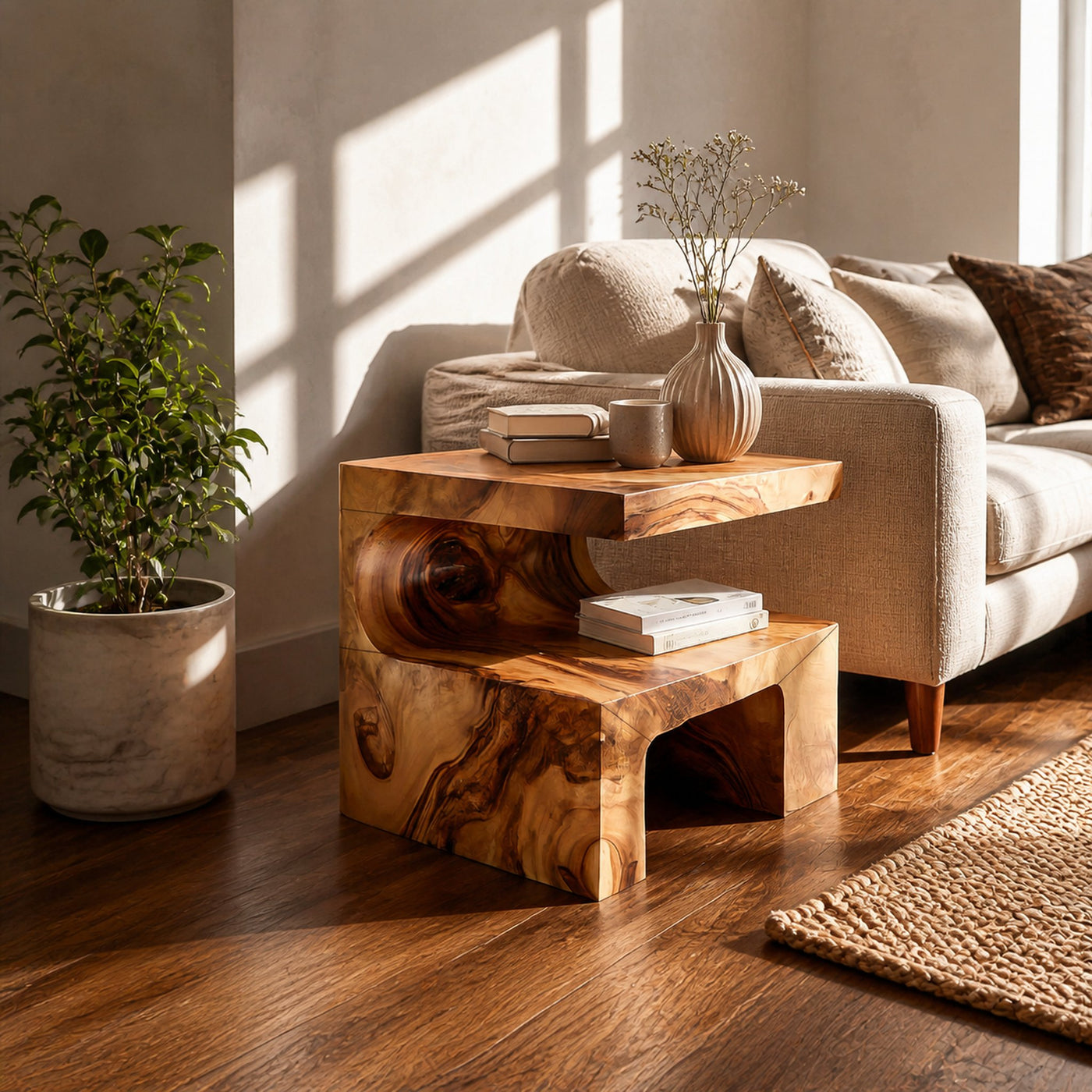 Modern Small Side Table For Living Room Corner