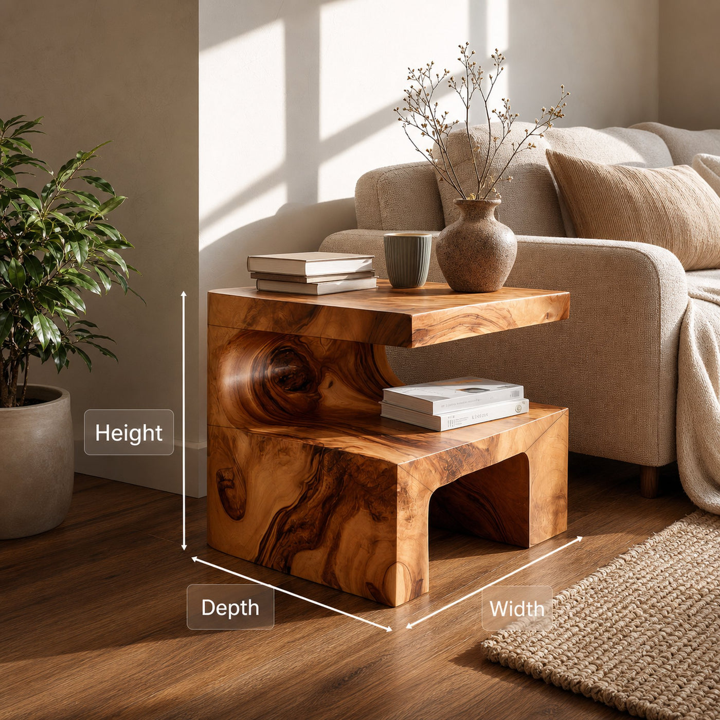 Modern Small Side Table For Living Room Corner - product view 6