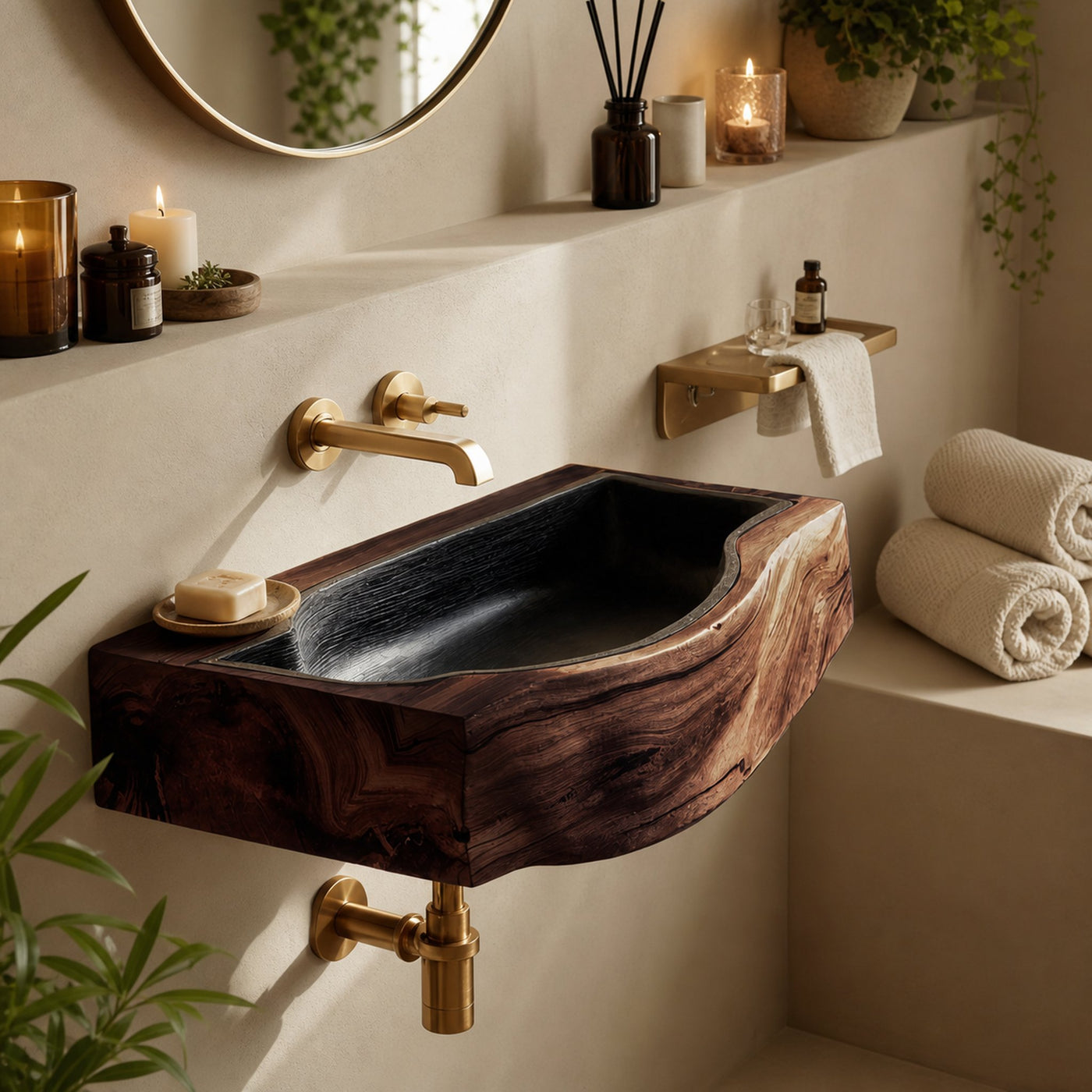 Modern Solid Wood Vanity Sink For Bathroom Decor And Furniture - product view 7