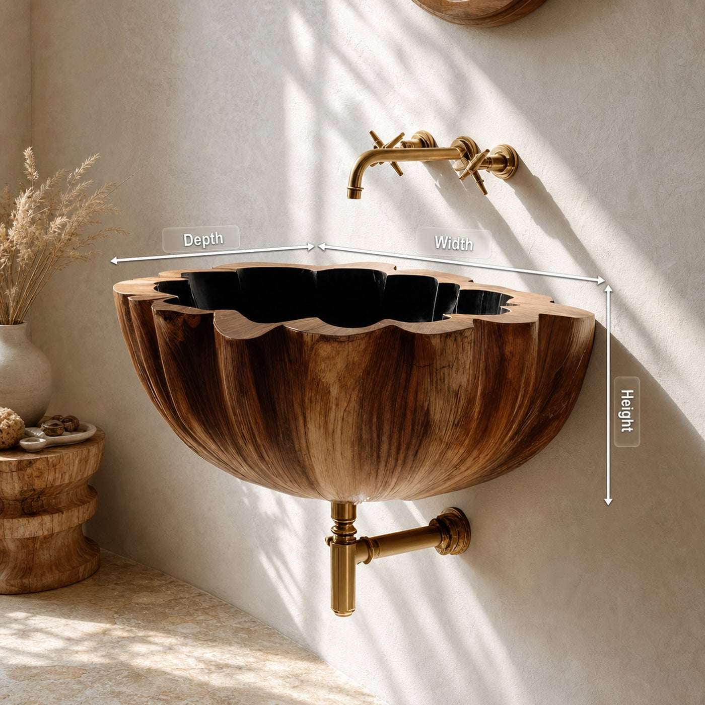 Modern Solid Wood Vanity Sink For Bathroom Furniture Decor - product view 8