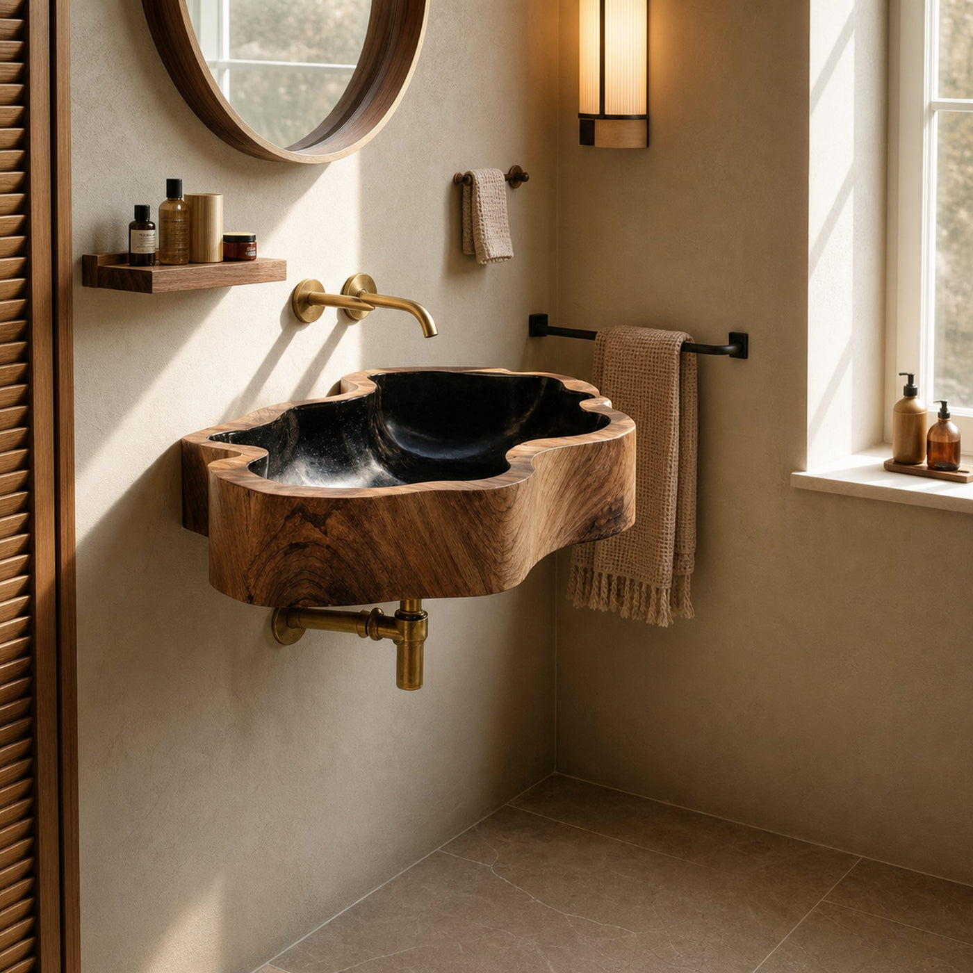 Modern Solid Wood Vanity Sink For High End Bathroom Furniture - product view 6