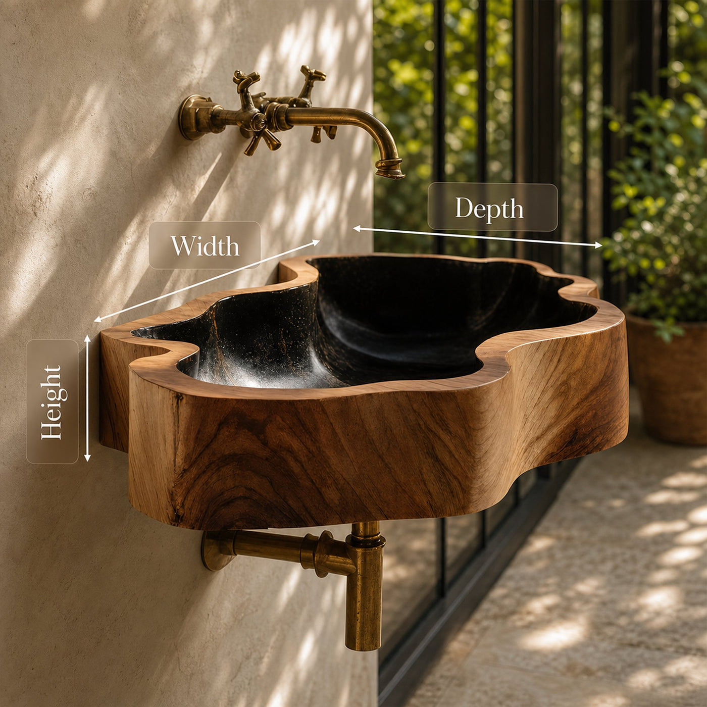 Modern Solid Wood Vanity Sink For High End Bathroom Furniture - product view 8