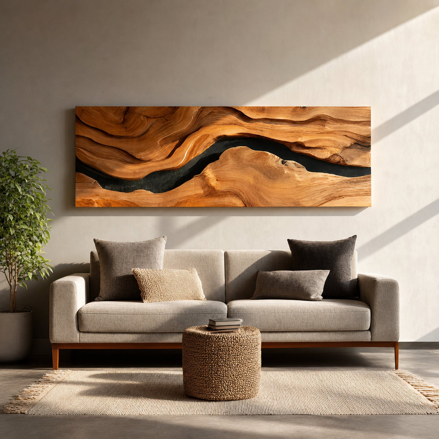 Modern Statement Wall Sculpture For Living Room