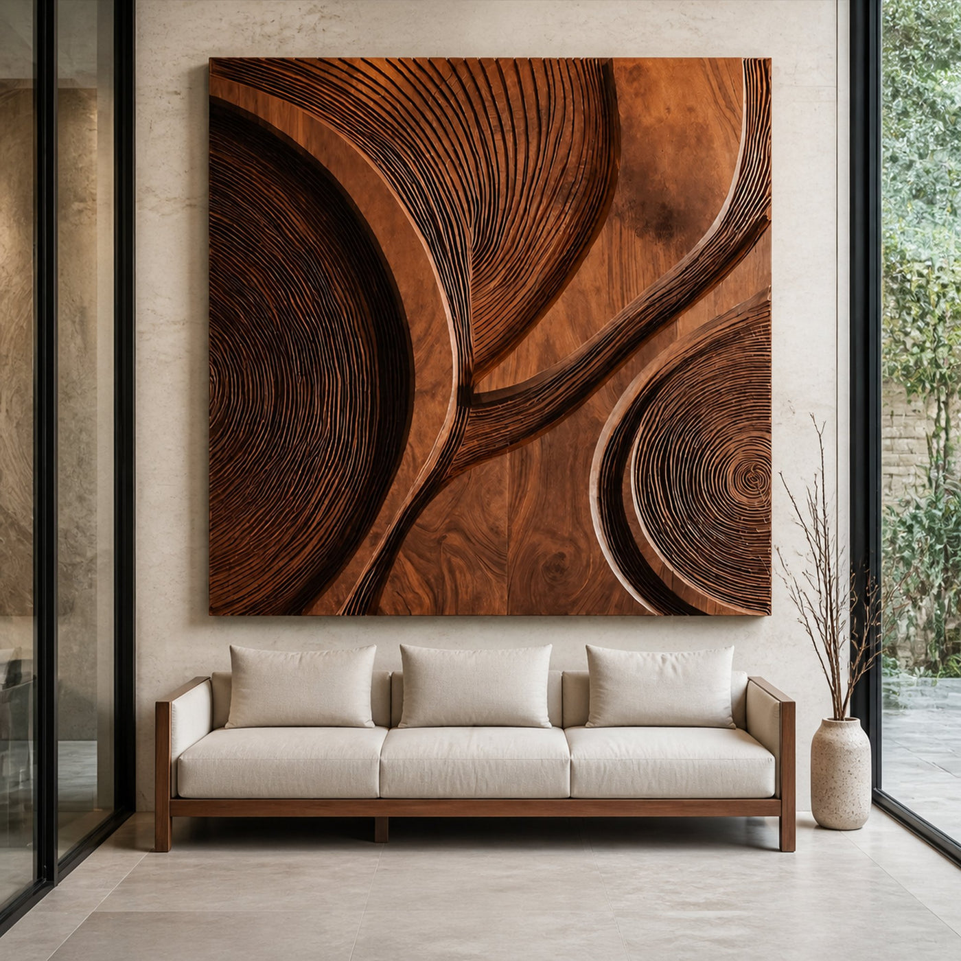 Modern Wall Art With Circular Pattern For Living Room - product view 6