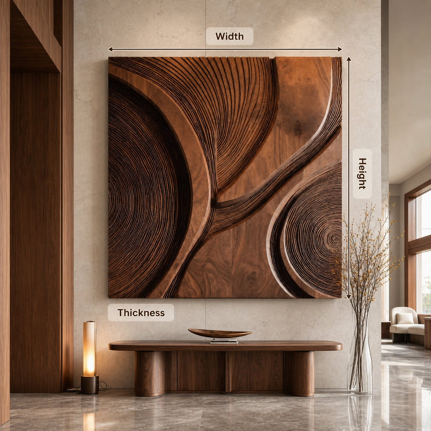 Modern Wall Art With Circular Pattern For Living Room - product view 8