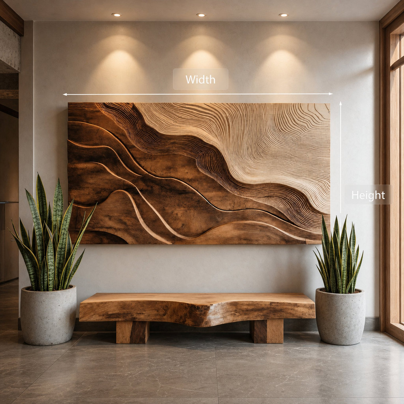 Modern Wall Art With Flowing Design For Living Room - product view 6