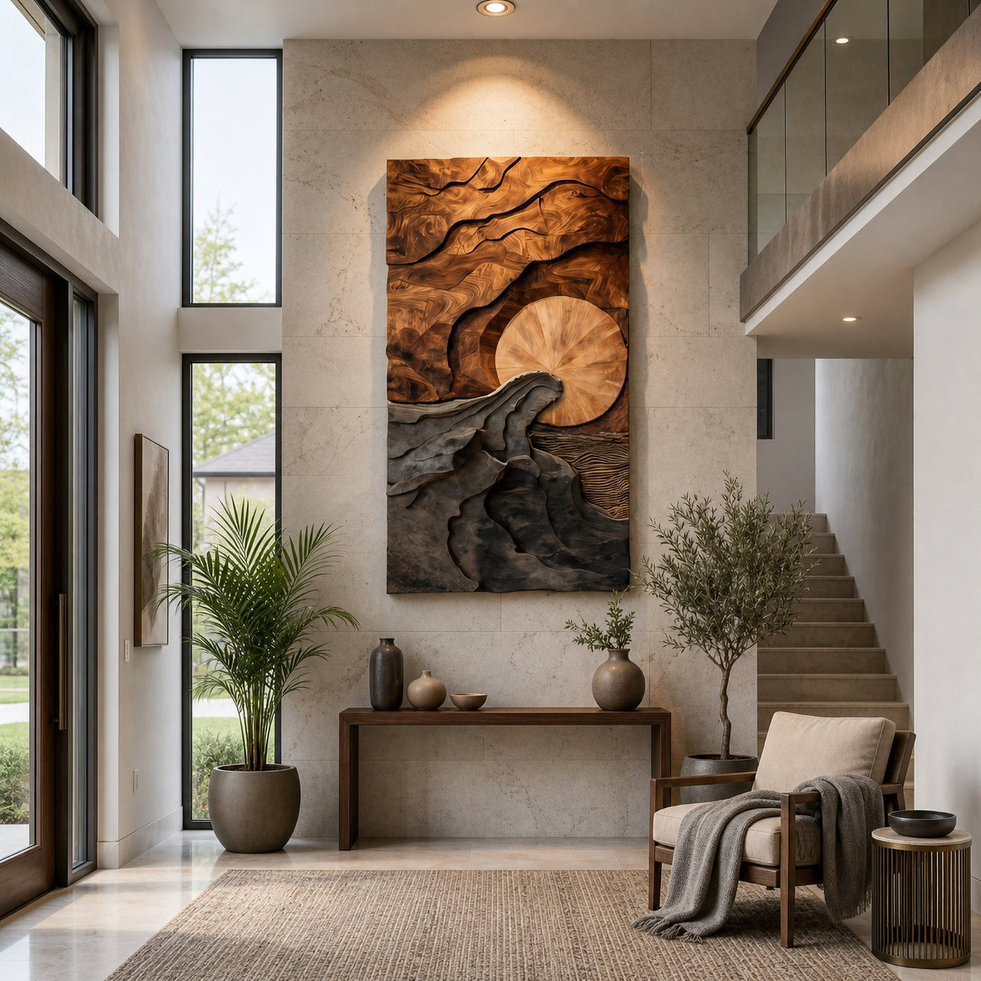 Modern Wall Art With Landscape Design For Living Room