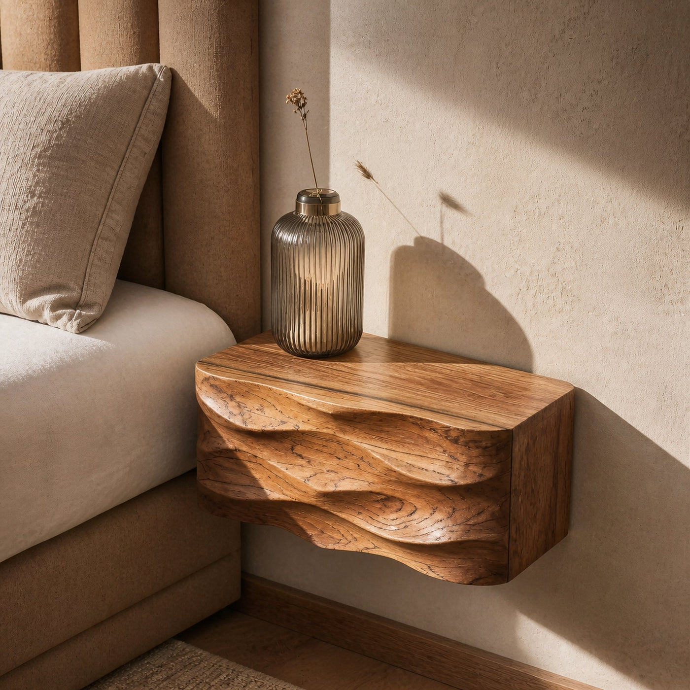 Modern Wall Mounted Nightstand For Bedroom Decor