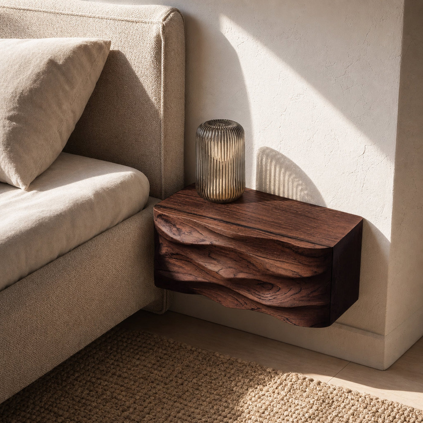 Modern Wall Mounted Nightstand For Bedroom Decor - product view 7