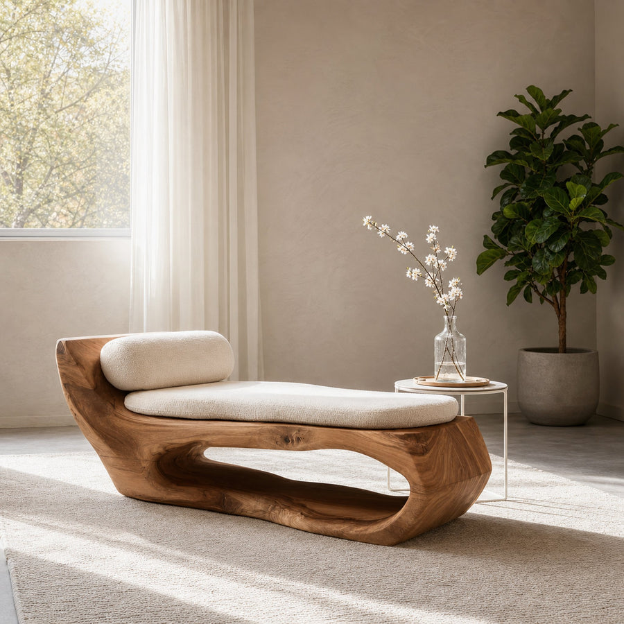 Modern Wooden Lounge Chair For Living Room