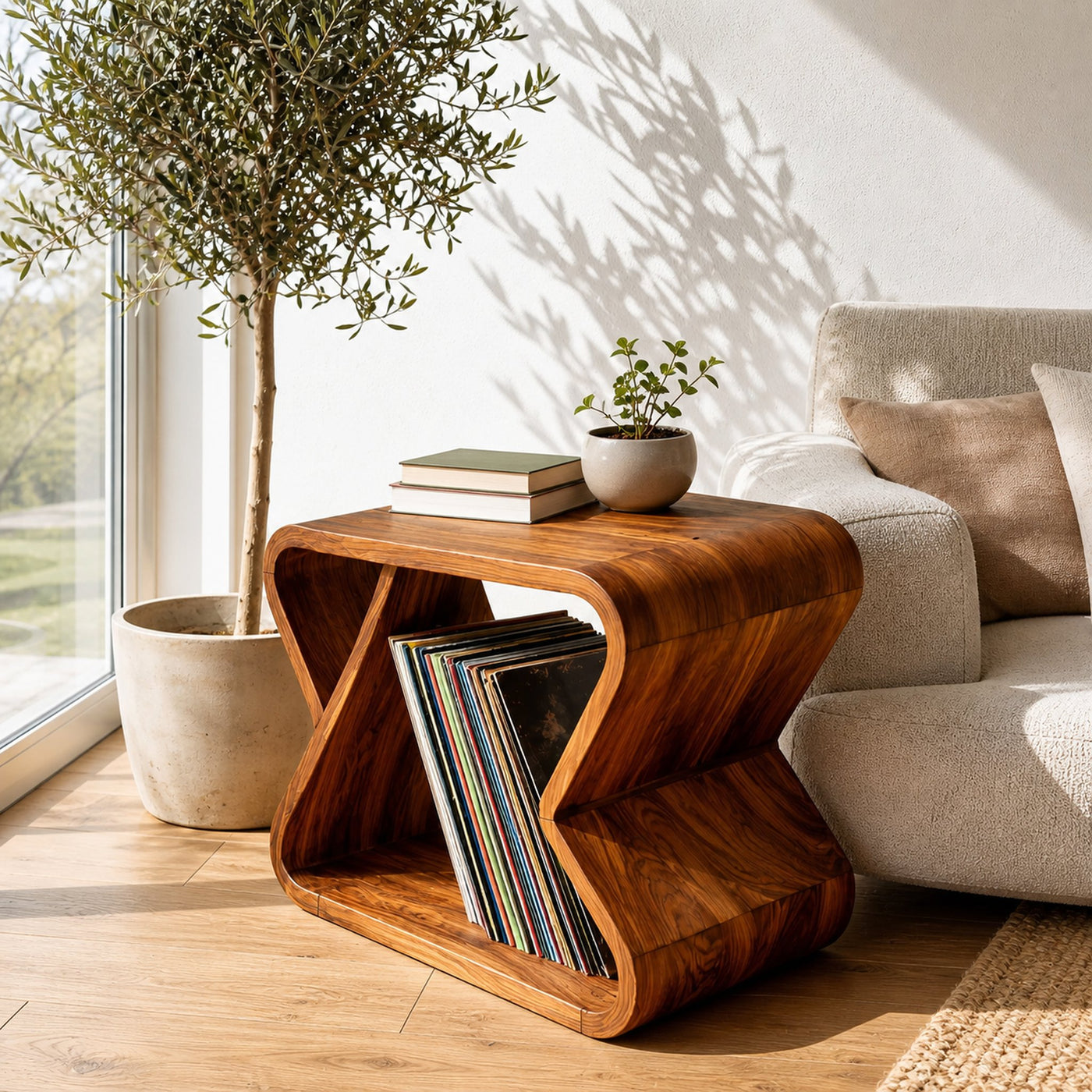 Modern Wooden Side Table For Stylish Living Room
