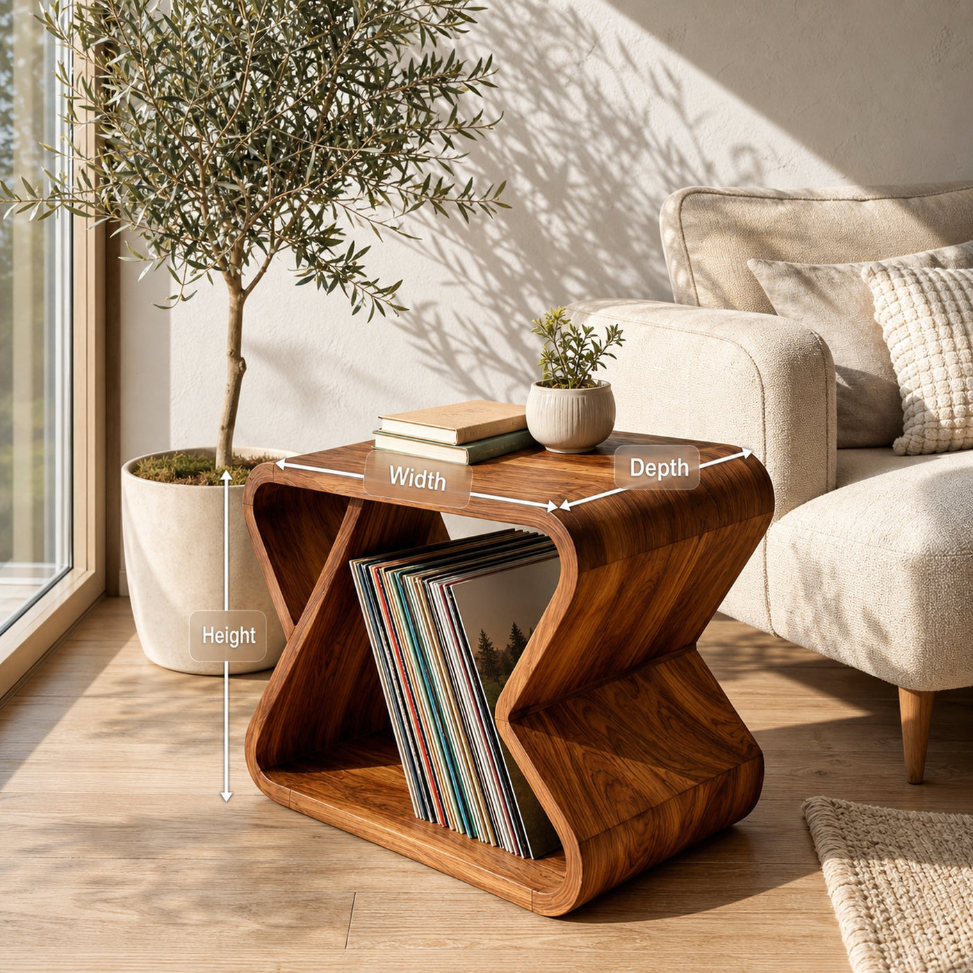 Modern Wooden Side Table For Stylish Living Room - product view 8