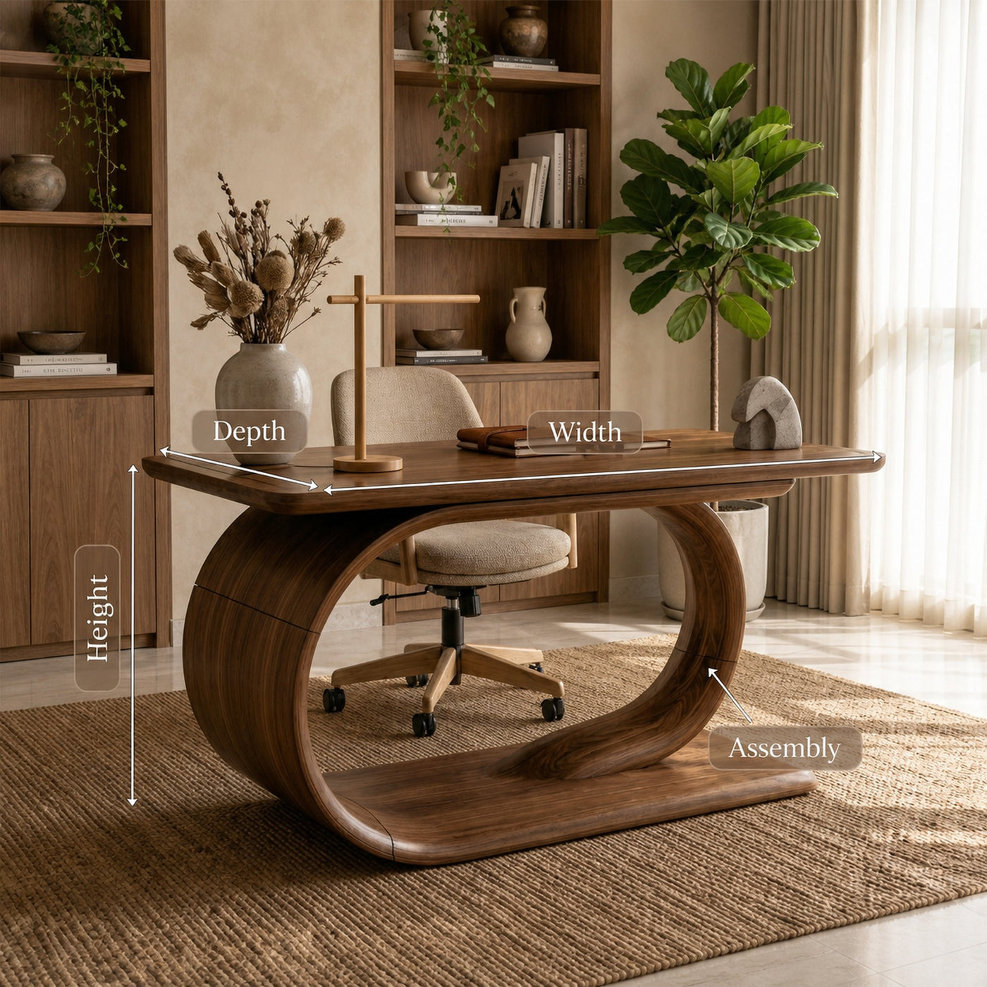 Modern Writing Table For Home Office - product view 8