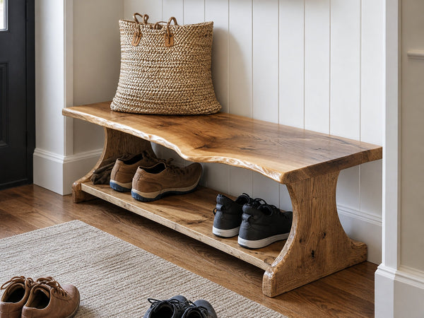 Narrow Shoe Bench Rack Home Decor