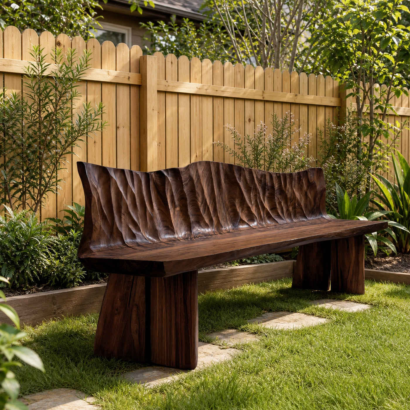 Natural Solid Wood Bench For Entryway And Living Space - product view 7