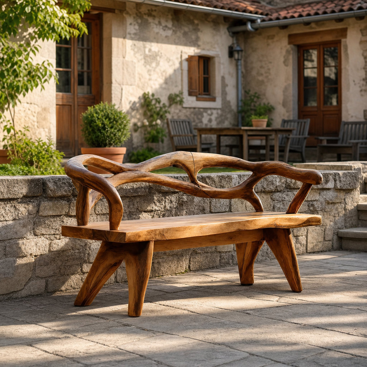Natural Solid Wood Entryway Bench For Hallway Interior - product view 6