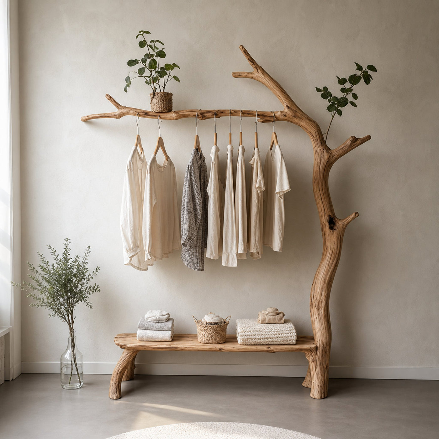 Natural Style Clothes Hanger Handmade Home Decor Gift
