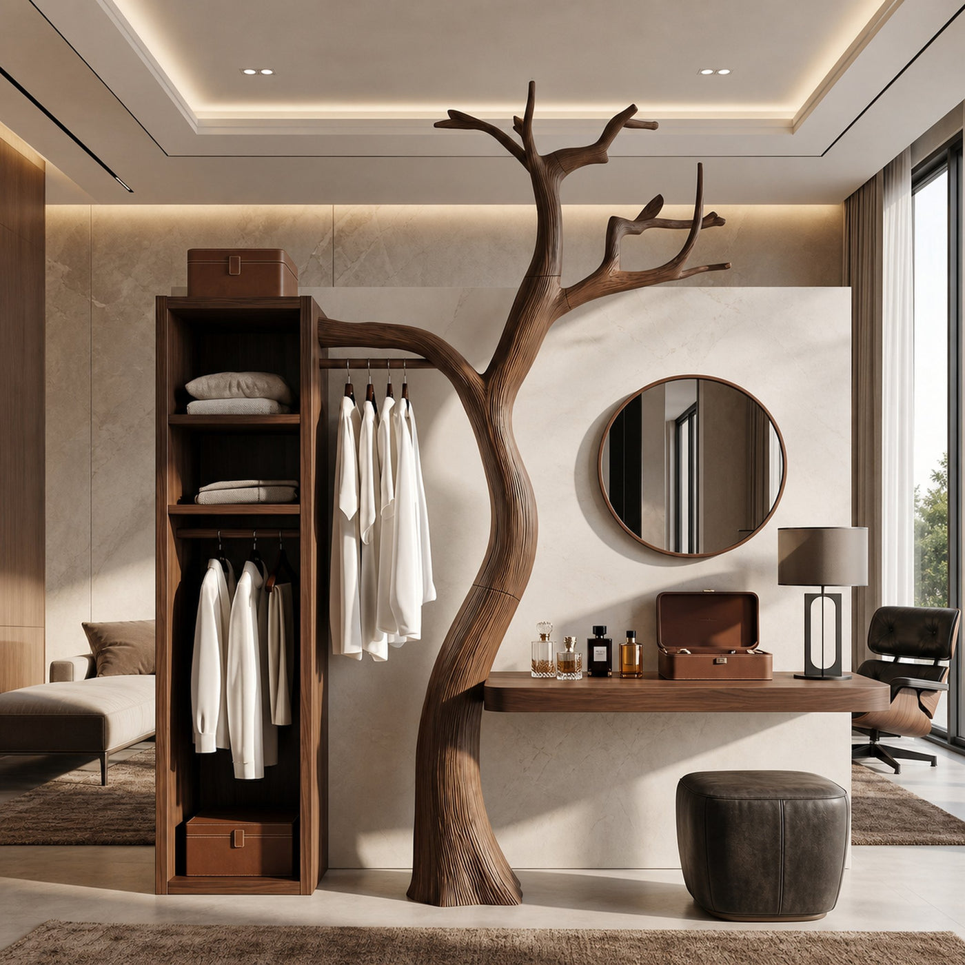 Natural Wardrobe Tree Coat Rack Bedroom And Walk In Closet - product view 7
