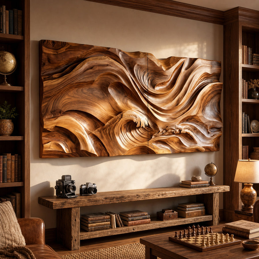 Ocean Inspired Wood Wall Art For Modern Coastal Home Decor