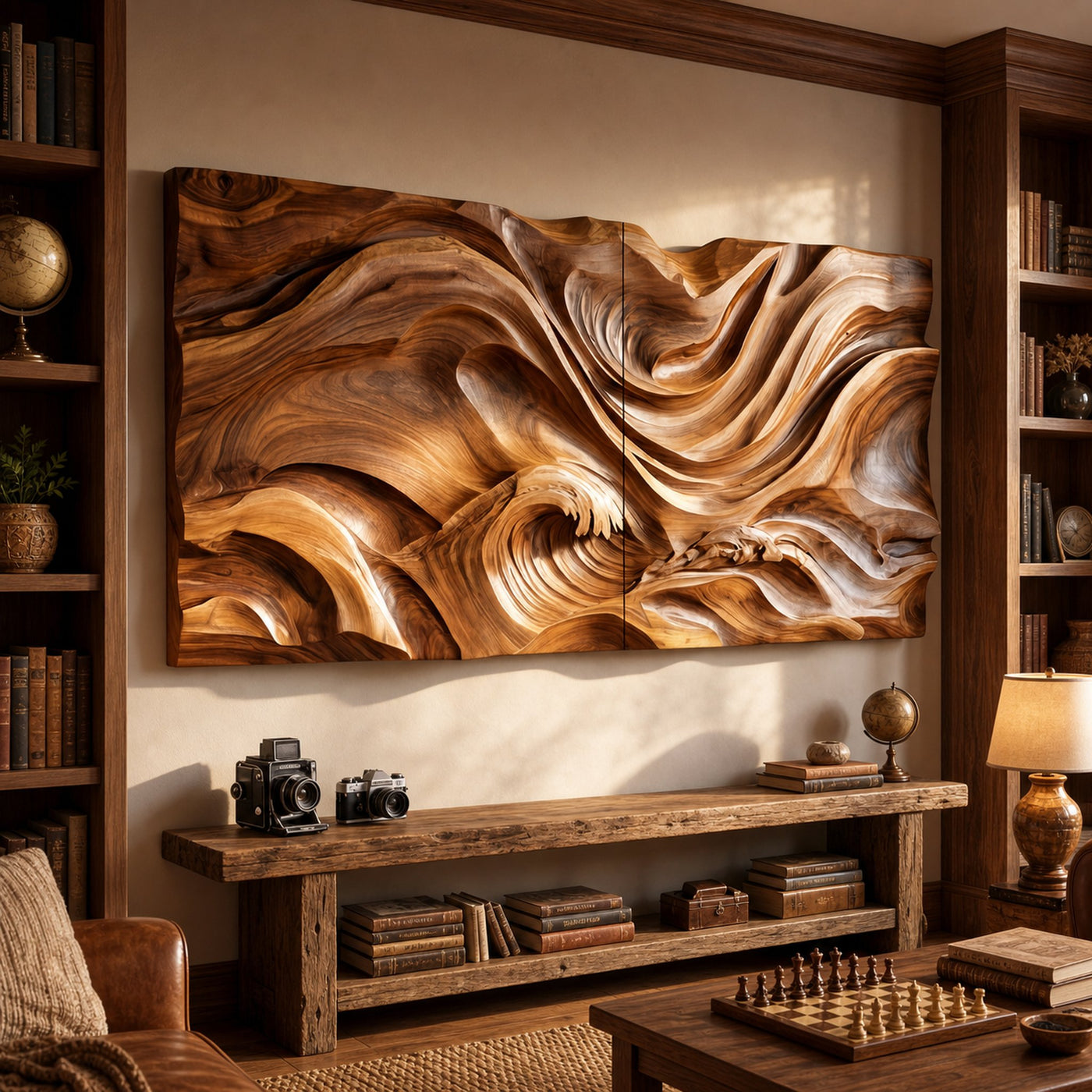 Ocean Inspired Wood Wall Art For Modern Coastal Home Decor