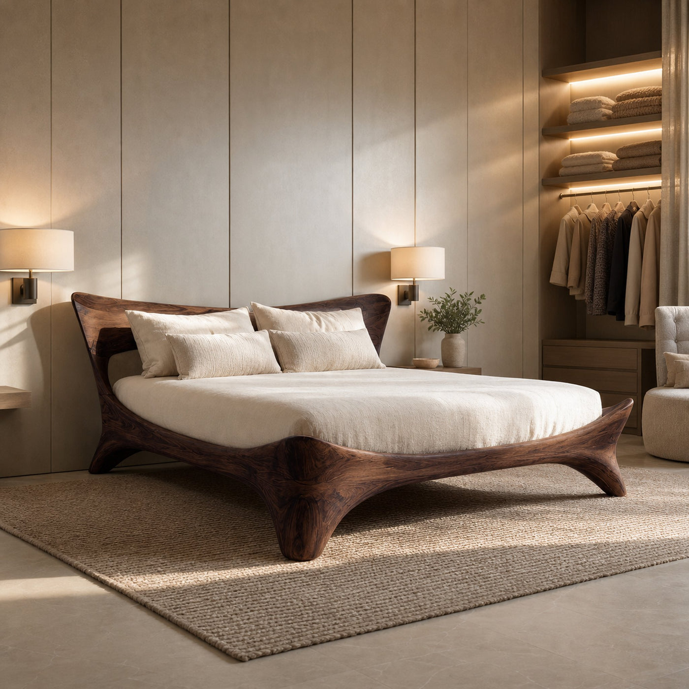 Organic Bed Frame For Bedroom Design - product view 7