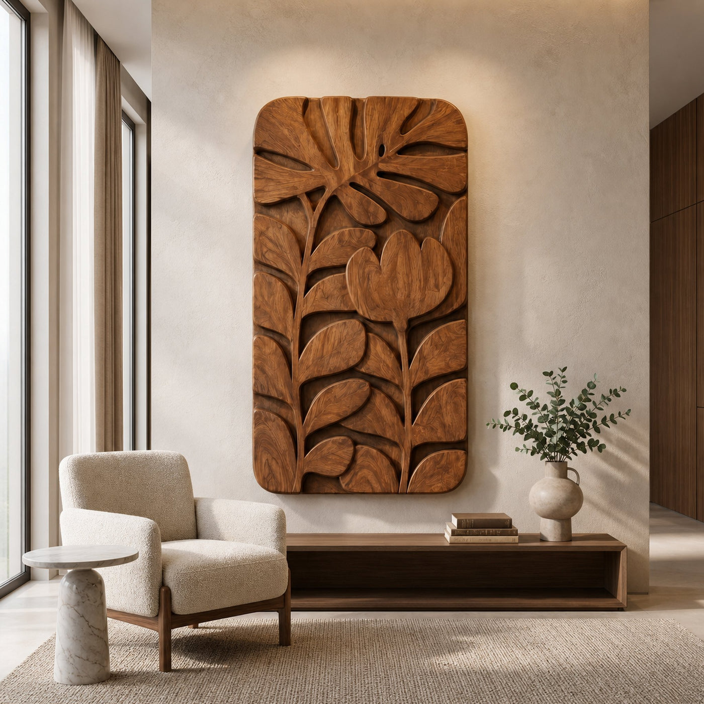 Organic Botanical Wall Art For Living Room