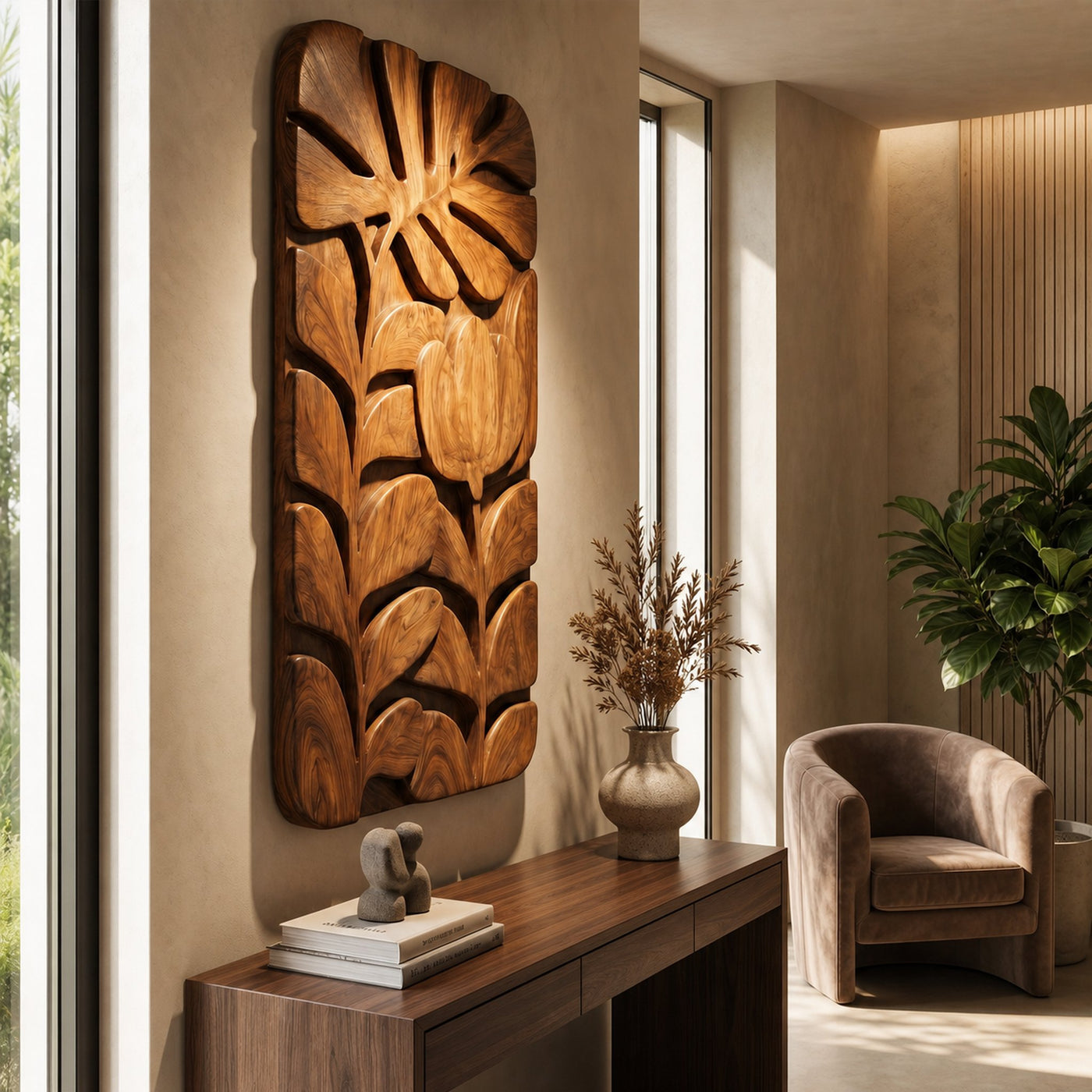 Organic Botanical Wall Art For Living Room - product view 2