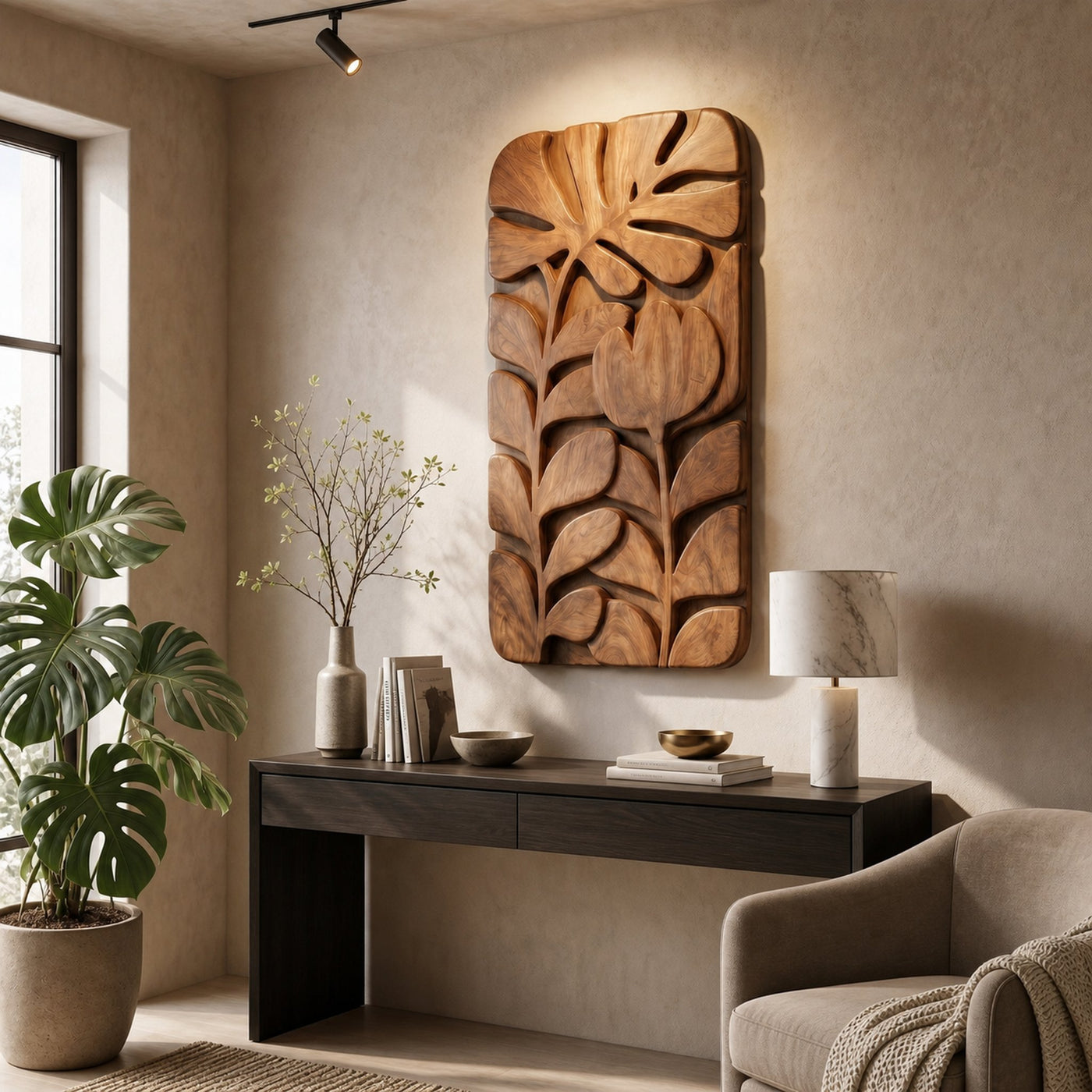 Organic Botanical Wall Art For Living Room - product view 3