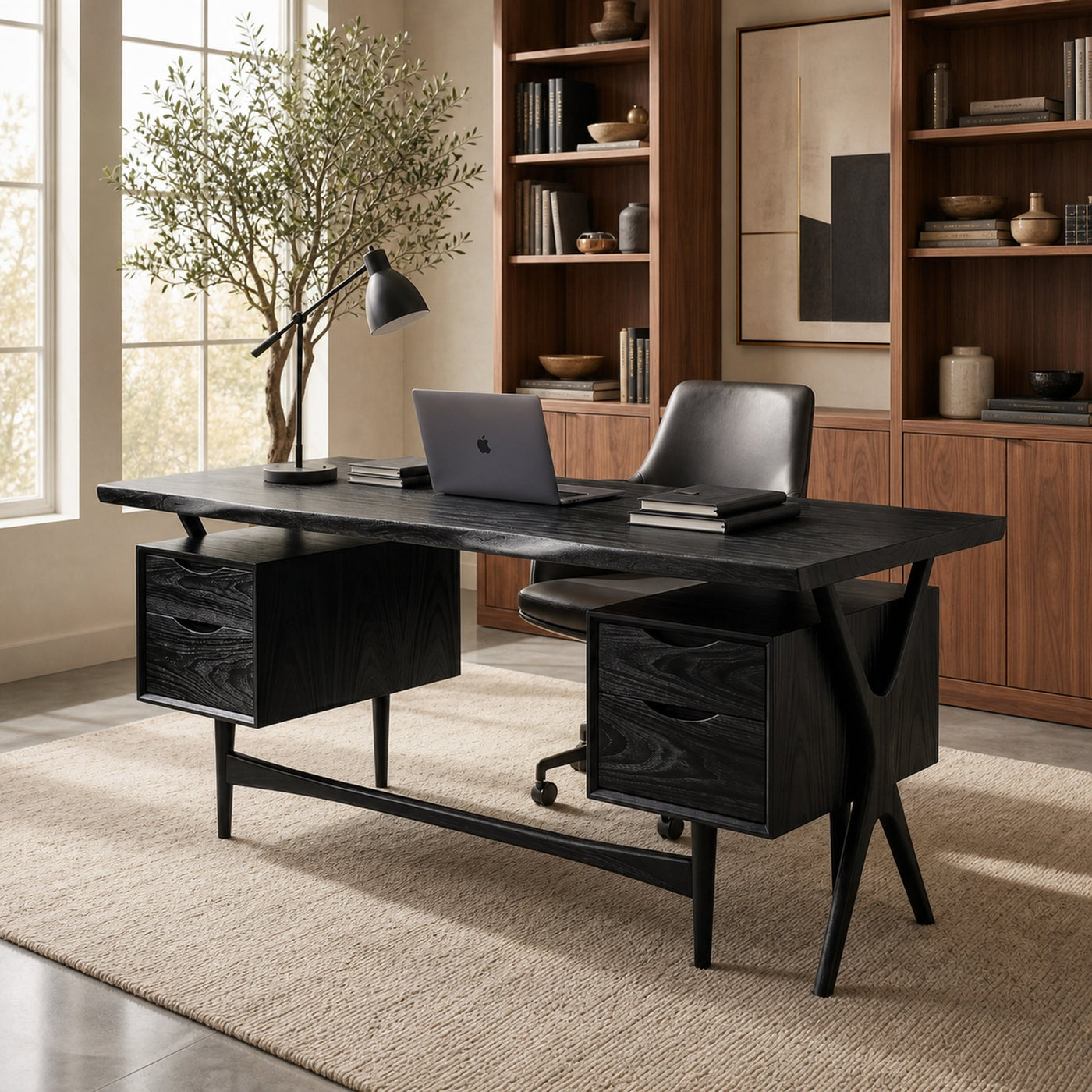 Organic Corner Executive Desk Home Office - product view 7