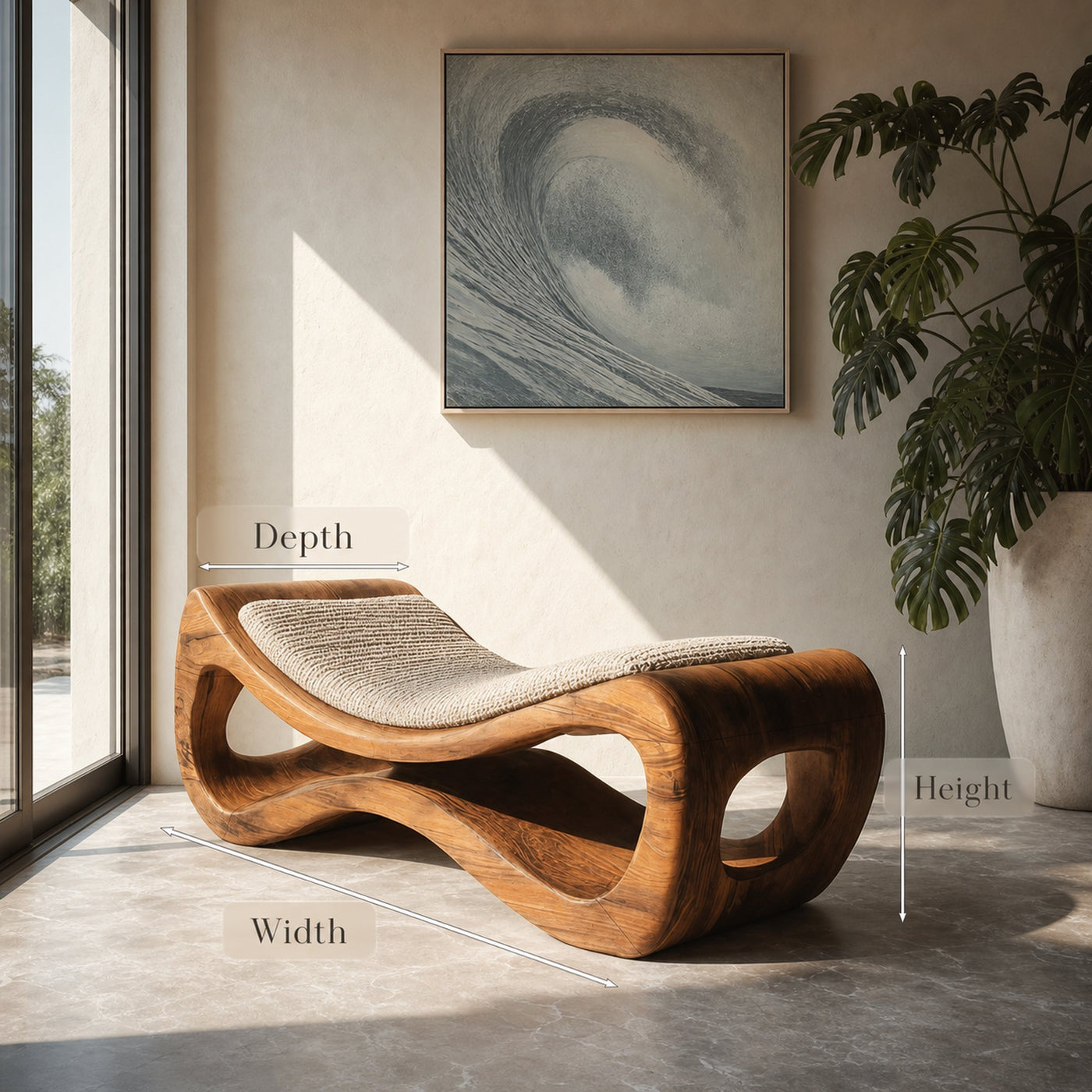 Organic Daybed Relax Lounger For Living Room - product view 6