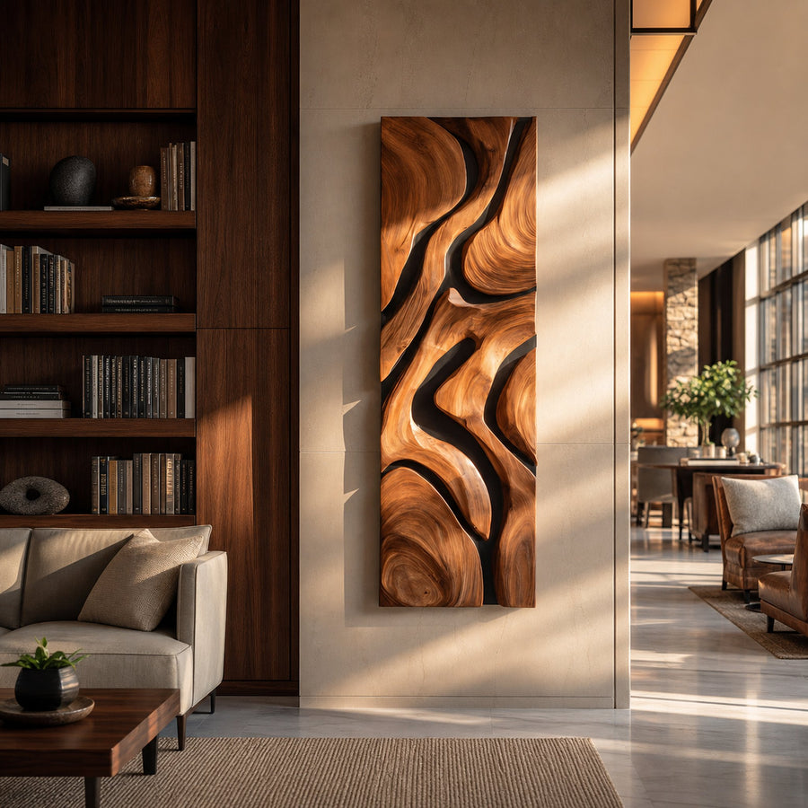 Organic Flowing Wall Art Piece For Modern Home Decoration