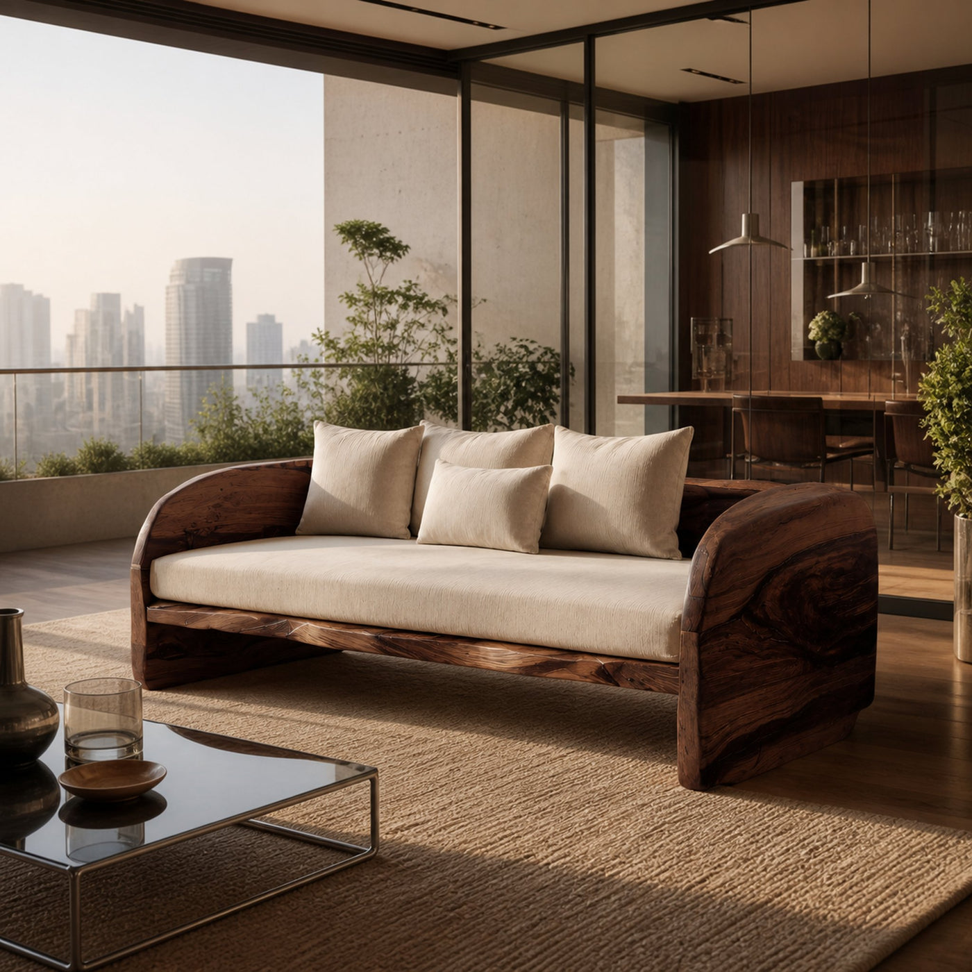 Organic Handcrafted Sofa For Living Room Furniture - product view 7