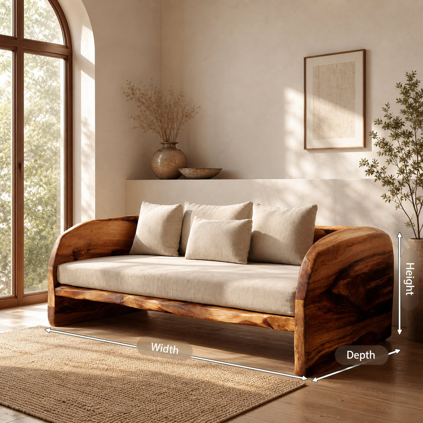 Organic Handcrafted Sofa For Living Room Furniture - product view 8
