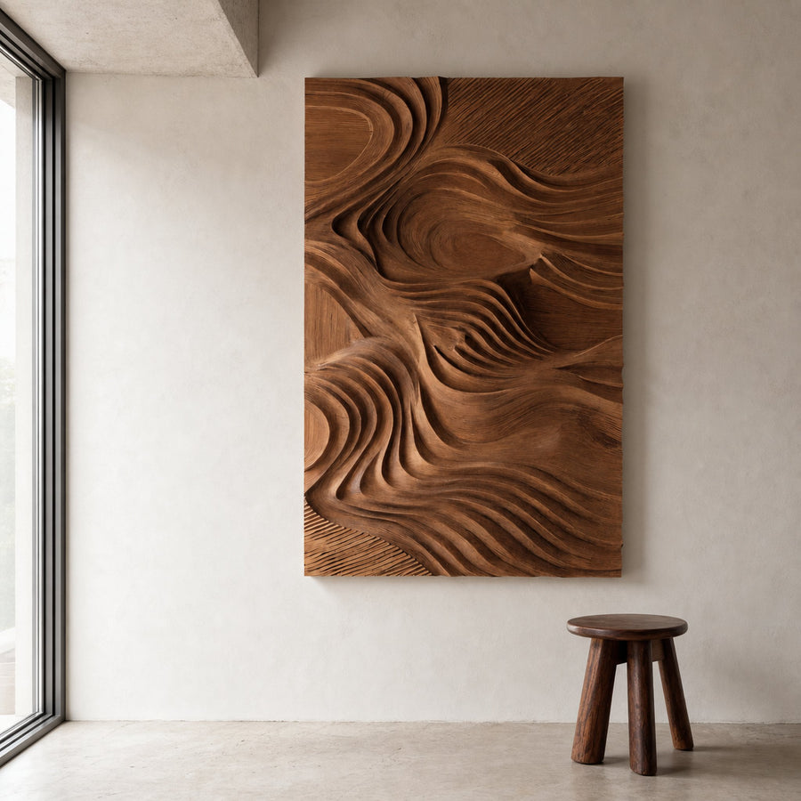 Organic Handcrafted Wall Art Panel For Home Interior