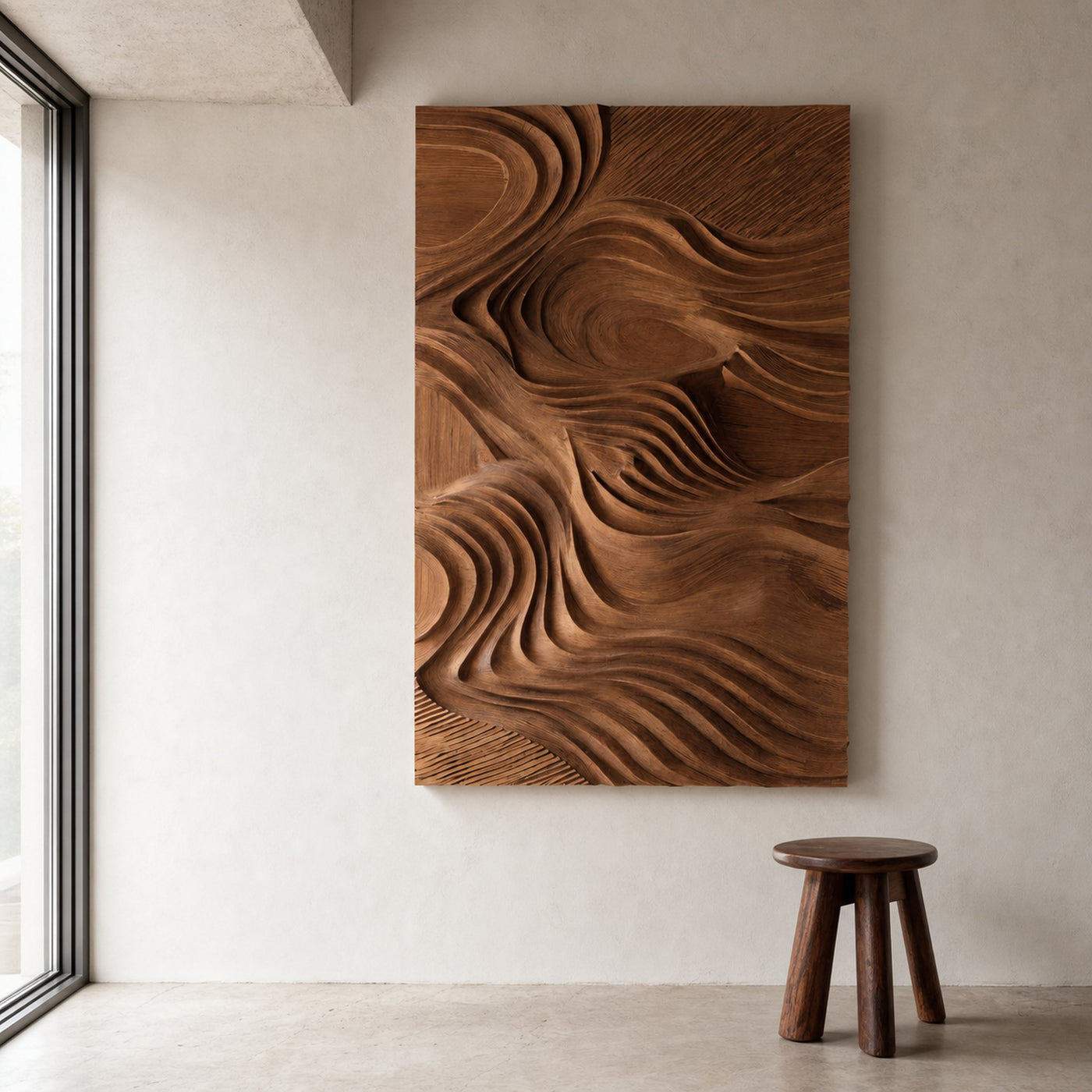 Organic Handcrafted Wall Art Panel For Home Interior