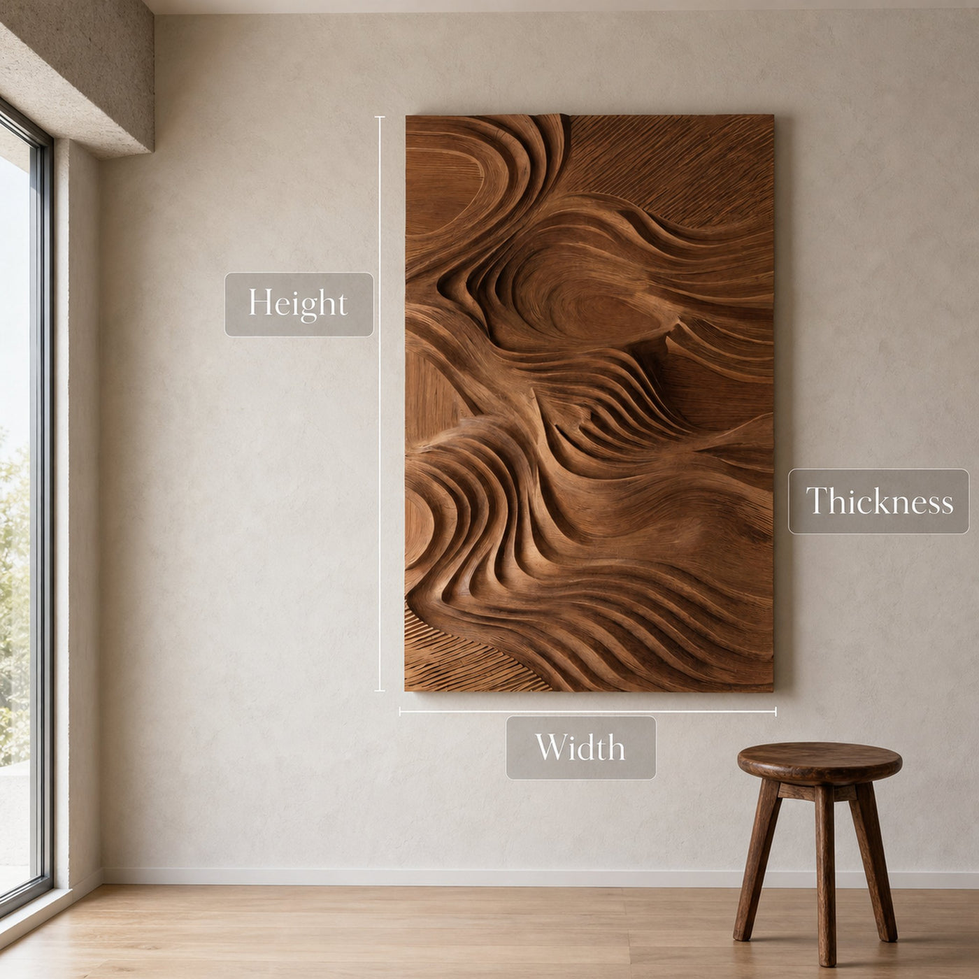 Organic Handcrafted Wall Art Panel For Home Interior - product view 6