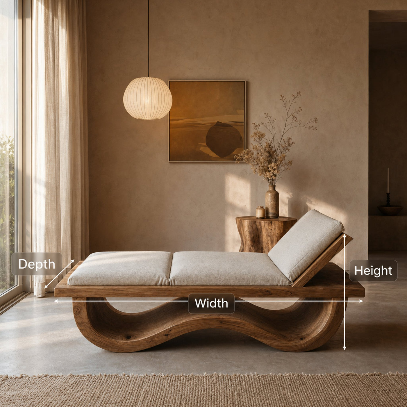 Organic Lounge Chair For Living Room Or Bedroom - product view 6