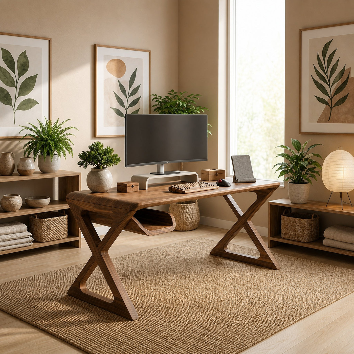 Organic Modern Computer Desk For Bedroom