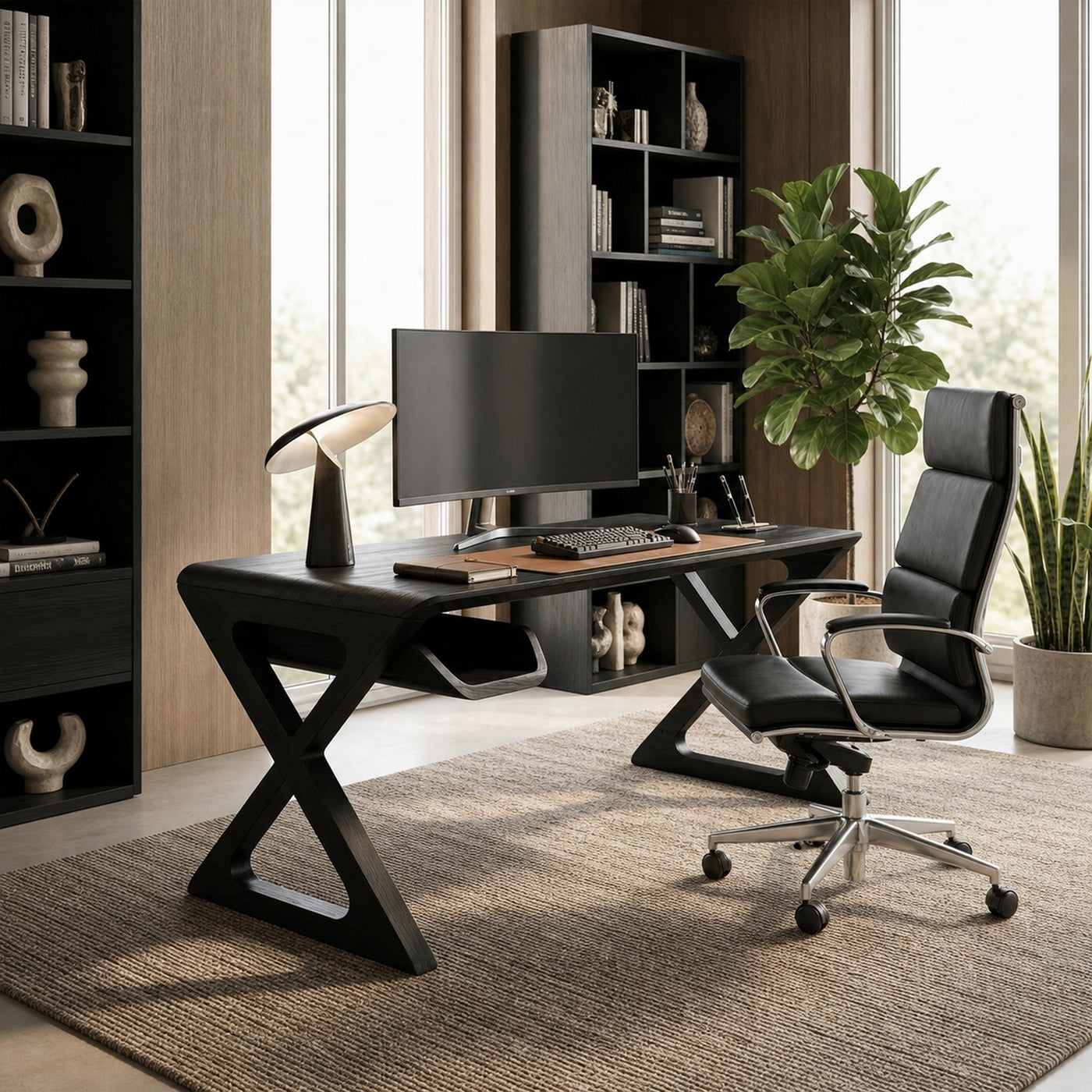 Organic Modern Computer Desk For Bedroom - product view 7
