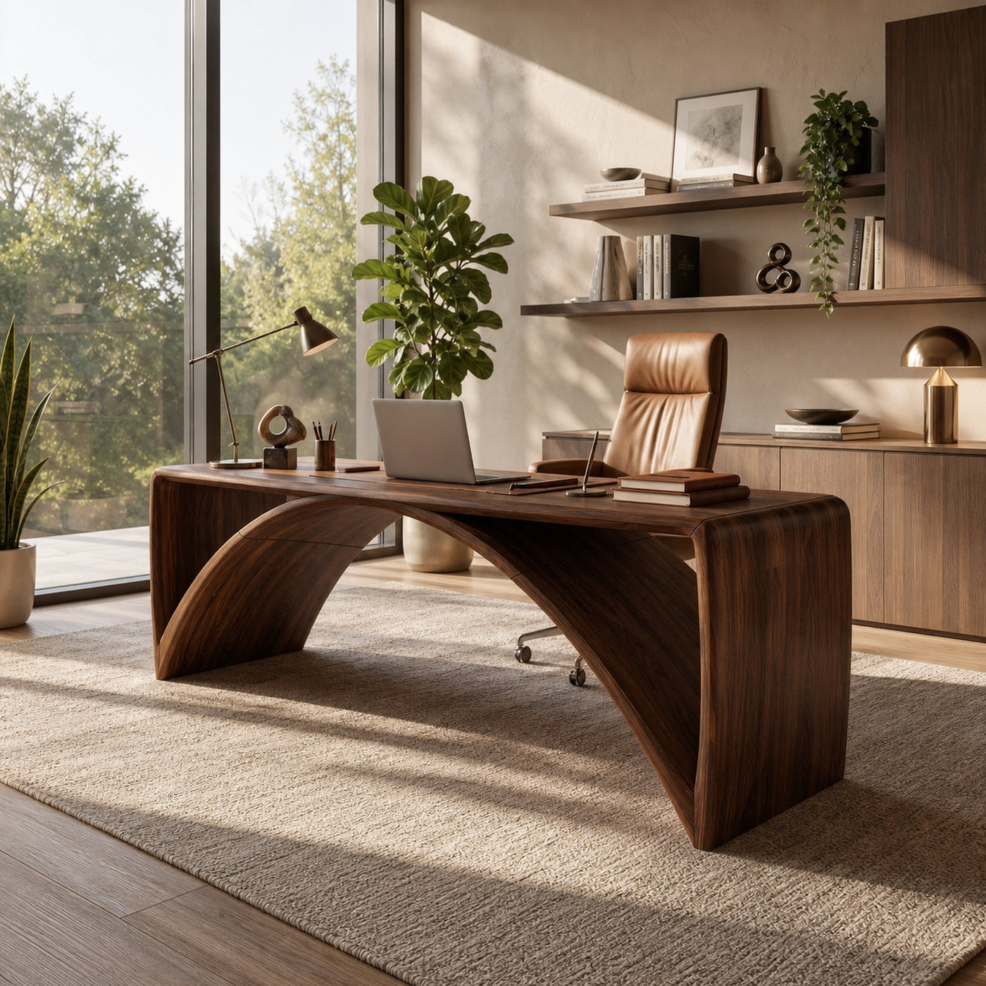 Organic Modern Office Desk For Workspace - product view 6