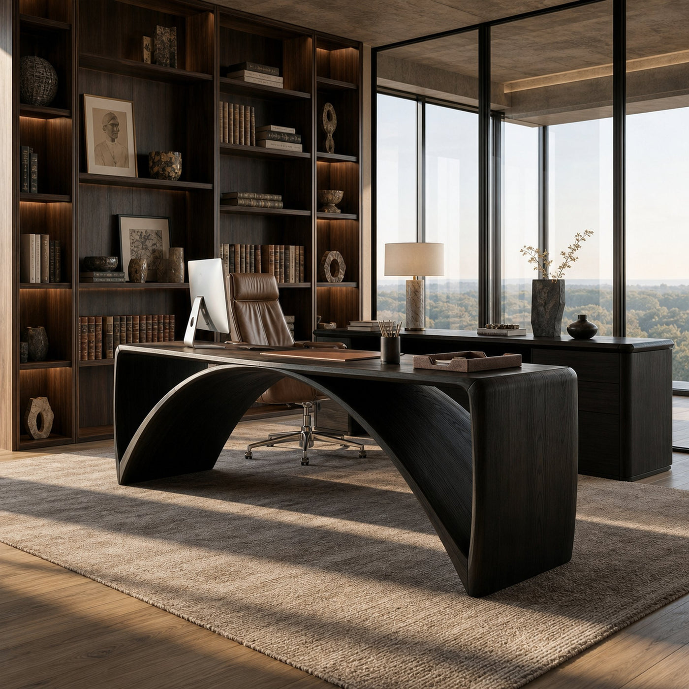 Organic Modern Office Desk For Workspace - product view 7