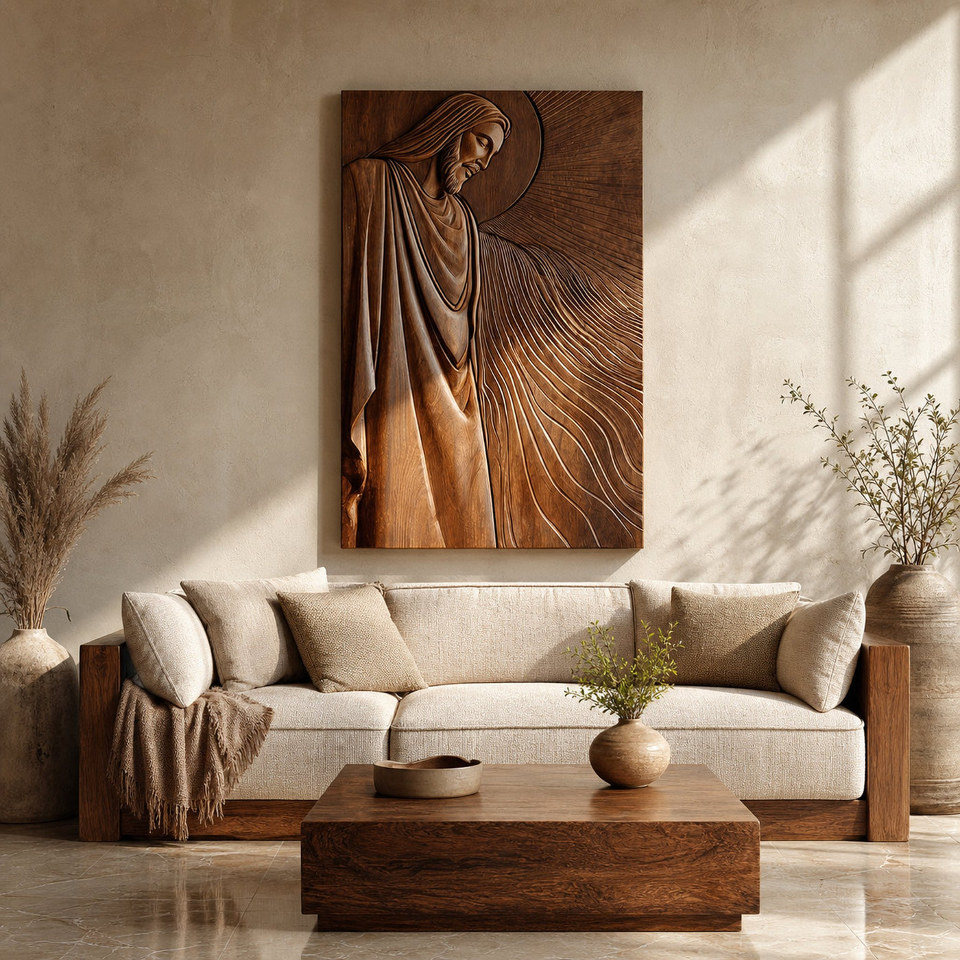 Organic Modern Sacred Wall Art For Living Room