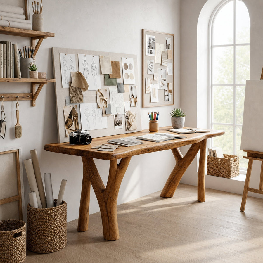 Organic Modern Writing Desk For Study Room